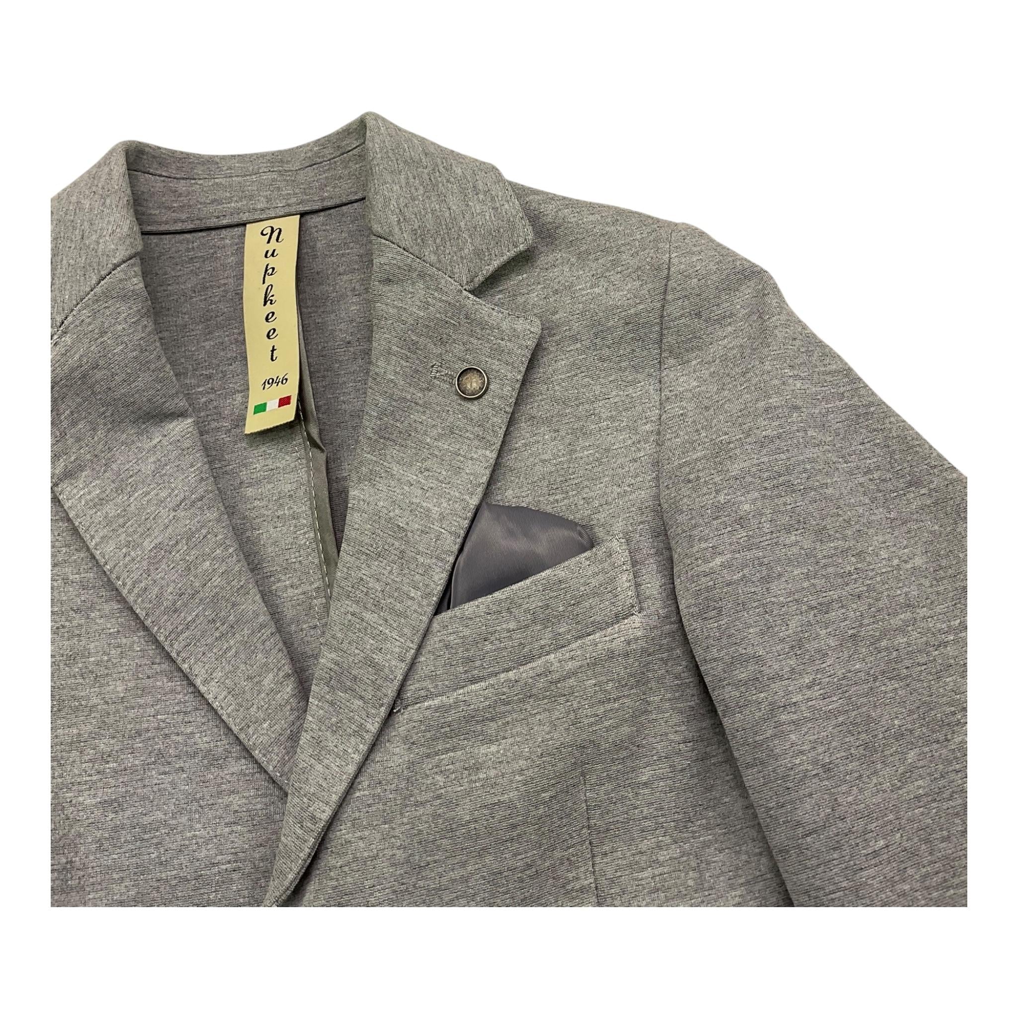 NUPKEET giacca tinta unita con bottoni in contrasto Grigio per Neonato 34NK560N GRIGIO NUPKEET 