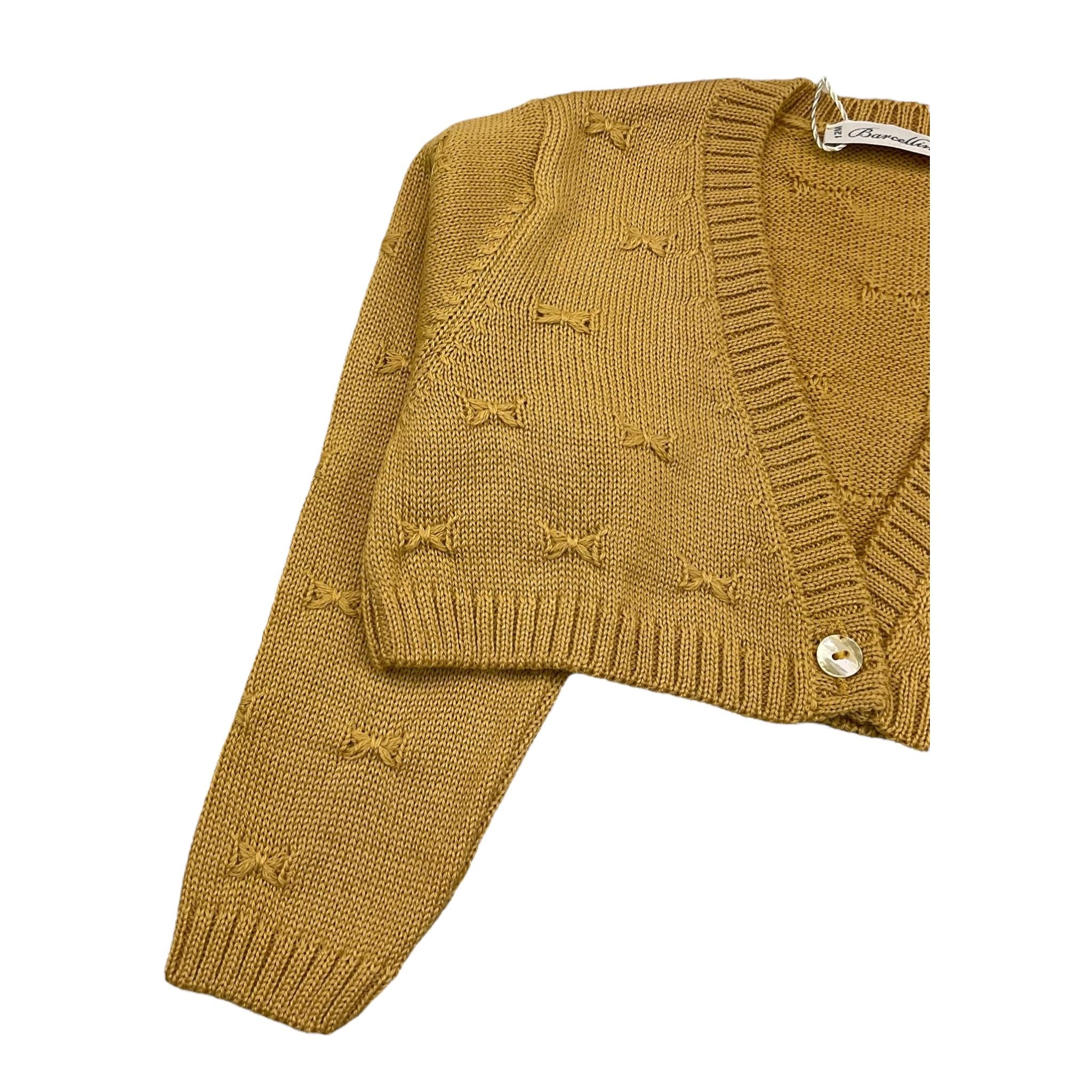 BARCELLINO coprispalle tinta unita con ricami Giallo per Bambina 115924 GIALLO BARCELLINO 