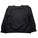 GAELLE felpa chiusa girocollo tinta unita con logo Nero per Bambina 2741F00414 NERO GAELLE 