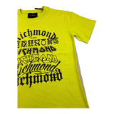 JOHN RICHMOND t-shirt girocollo tinta unita con stampa Verde acido per Bambino RBA25202TS VERDE ACIDO JOHN RICHMOND 