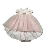Gai Mattiolo Abito Cerimonia Tinta Unita con Applicazioni per Neonata GM16027 ROSA GAI MATTIOLO 