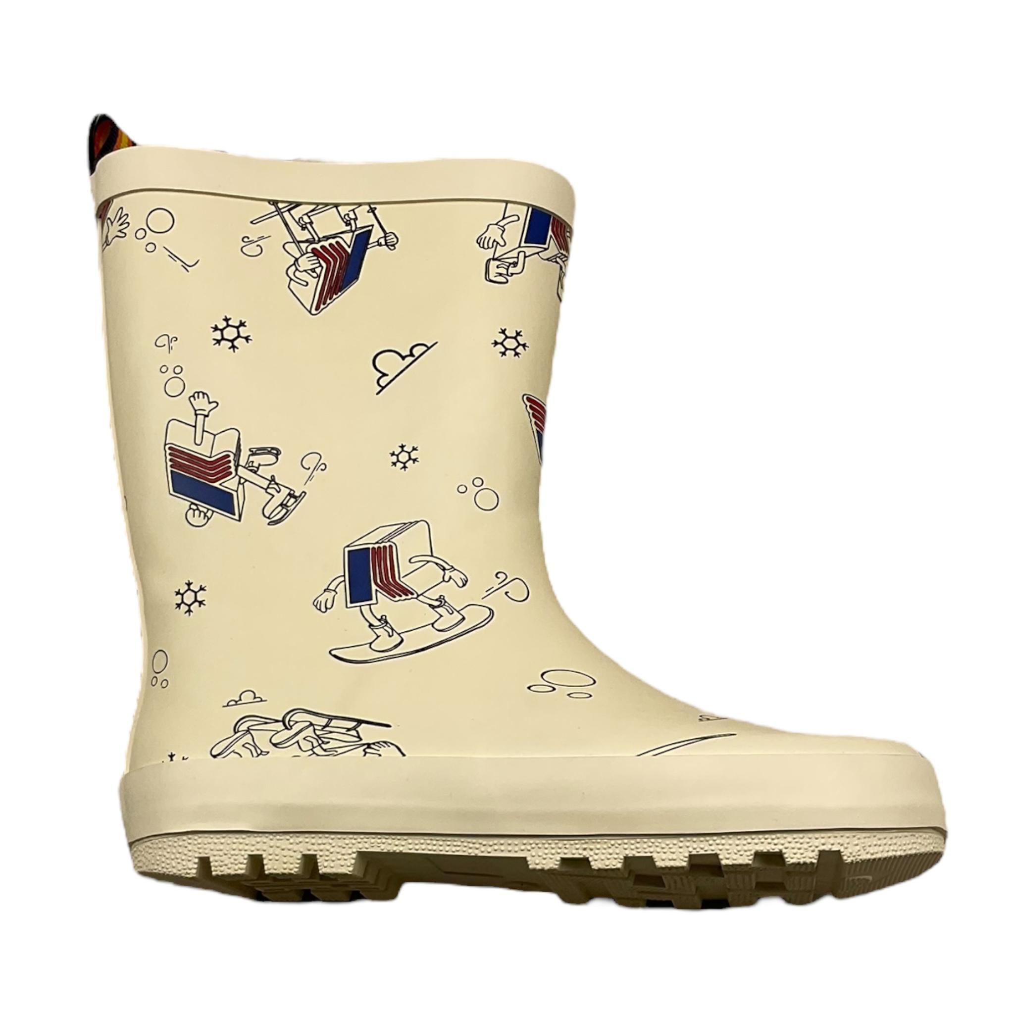 K-WAY stivali impermeabili tint unita con loghi Panna per Bambino K3125WW PANNA K-WAY 