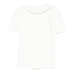 Monnalisa Camicia Tinta Unita con Colletto per Bambina 17EPAT BIANCO MONNALISA 