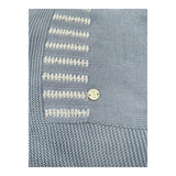 Paz Rodriguez Coperta Tinta Unita con Ricami per Neonato 03142246 AZZURRO PAZ RODRIGUEZ 