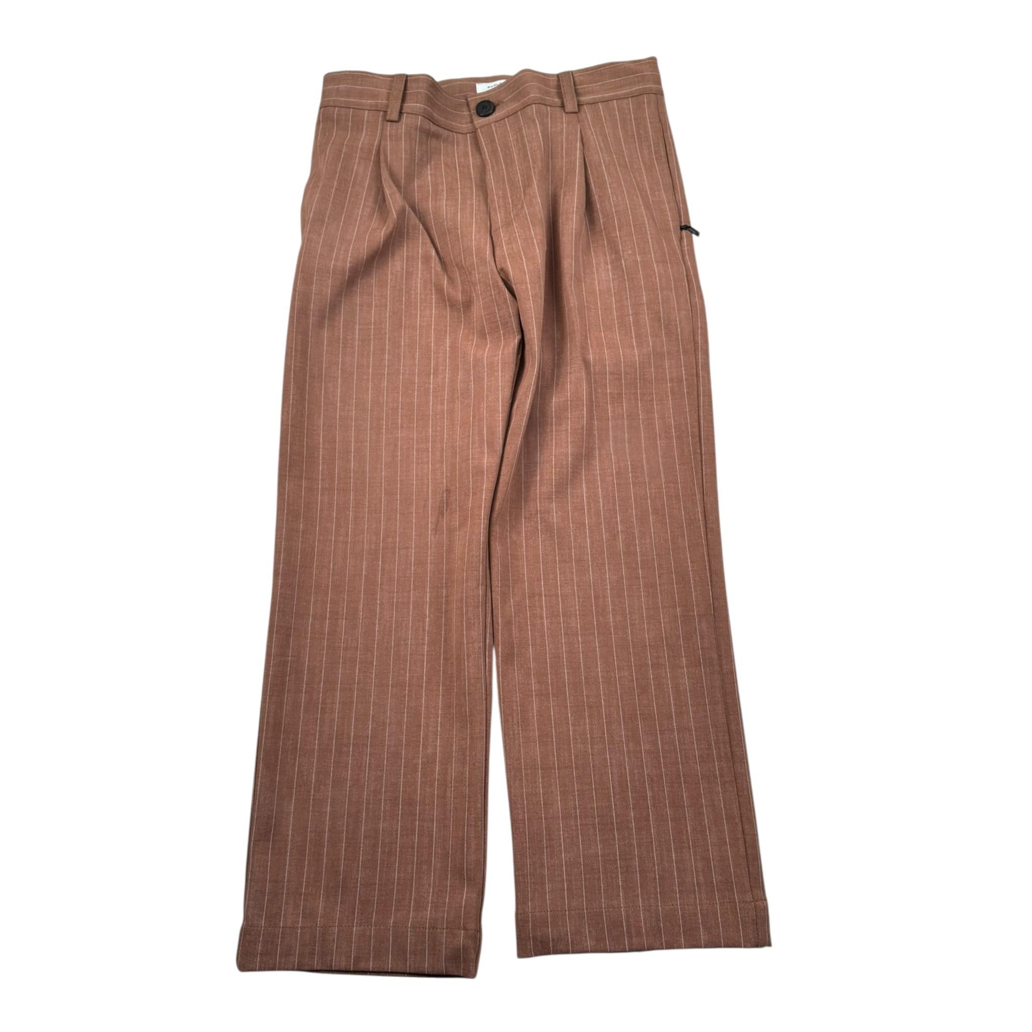 Paolo Pecora Pantalone Tinta Unita con Fantasia A Righe per Bambino PP3925 MARRONE PAOLO PECORA 