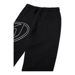 DIESEL pantalone tuta tinta unita con stampa logo Nero per Bambino J01785X NER DIESEL 