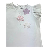 I Delfi Completo 2 Pezzi Canotta-Short per Neonata 25P5155 BIANCO/ROSA I DELFI 