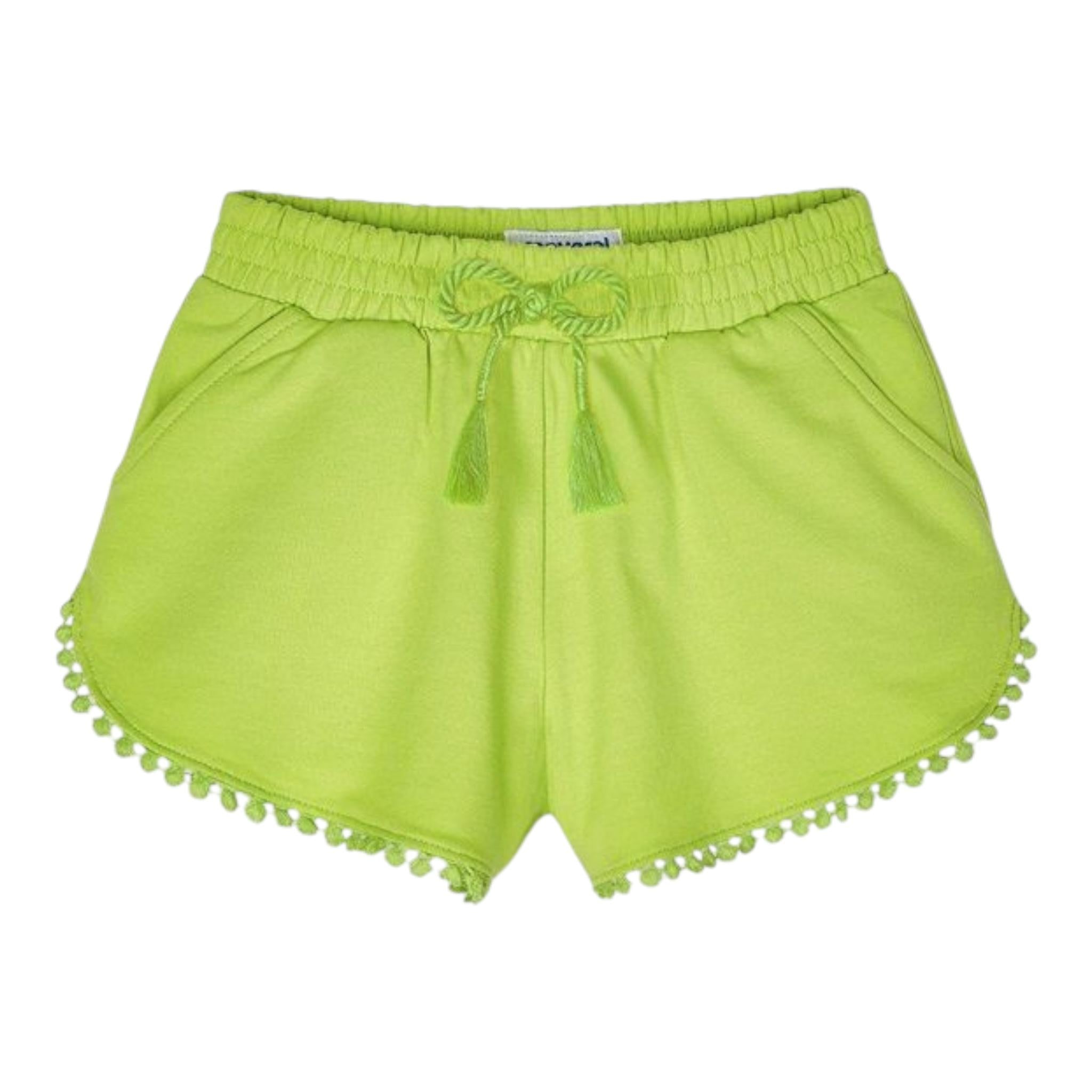 Mayoral Short Tinta Unica con Elastico In Vita per Bambina 607J VERDE ACIDO MAYORAL 