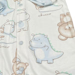 Chicco Tutina Tinta Unita con Stampa per Neonato 02400 BIANCO CHICCO 