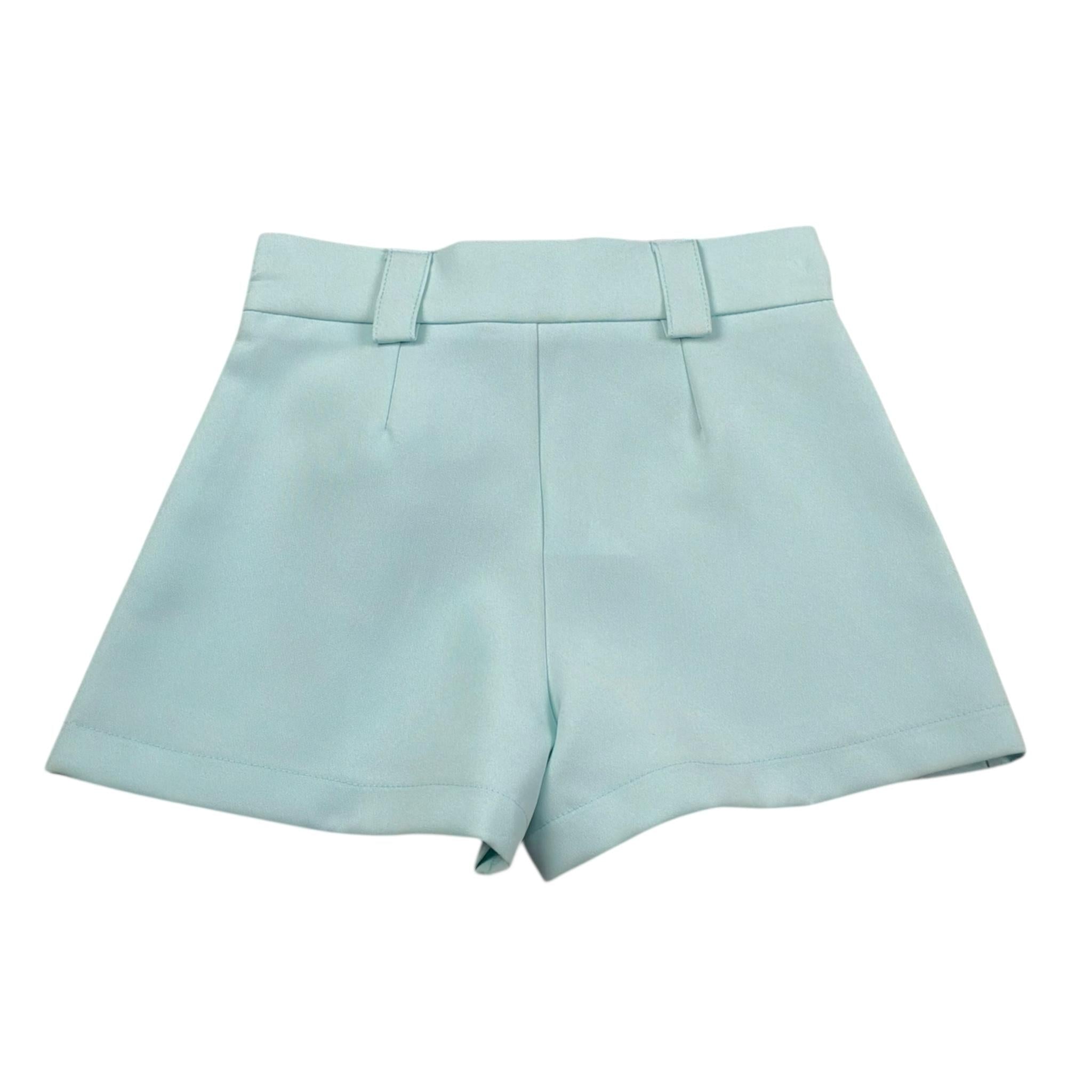 Petit Posh Short Tina Unita con Applicazione per Bambina GFBS25066SHX VERDE ACQUA PETIT POSH 