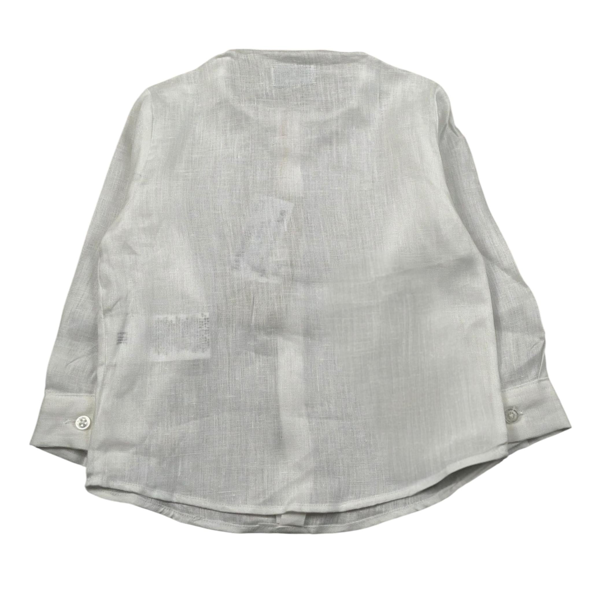 Manuel Ritz Camicia Manica Lunga Tinta Uita Collo Coreano per Neonato MR2002 BIANCO MANUEL RITZ 