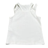 Please Canotta Tinta Unita A Costine per Bambina M019072G72 BIANCO PLEASE 