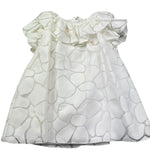 Le Bebe Abito Mezza Manica Tinta Unita con Colletto per Neonata LBG6386 BIANCO LE BEBE 