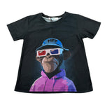 Move T-Shirt Girocollo tinta unita con Stampa Nero per Bambino TSALL NERO MOVE 