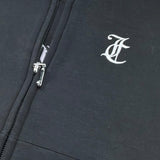 Juicy Couture Felpa con Zip Girocollo Tinta Unita per Bambina JBX6714 NERO JUICY COUTURE 