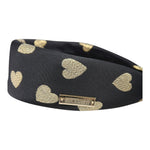 MOSCHINO cerchietto tinta unita con stampa cuori Nero per Bambina HAX01FL NERO MOSCHINO 
