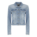 Dondup Giubbino Tinta Unita In Denim per Bambina DFGB013 AZZURRO DONDUP 