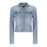 Dondup Giubbino Tinta Unita In Denim per Bambina DFGB013 AZZURRO DONDUP 