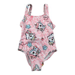 Mousse Costume Intero Tinta Unita con Stampa per Neonata COSTUNIN ROSA MOUSSE 