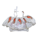 Dixie Top Tinta Unita con Stampa Ricamata per Bambina CC32084G39 BEIGE DIXIE 