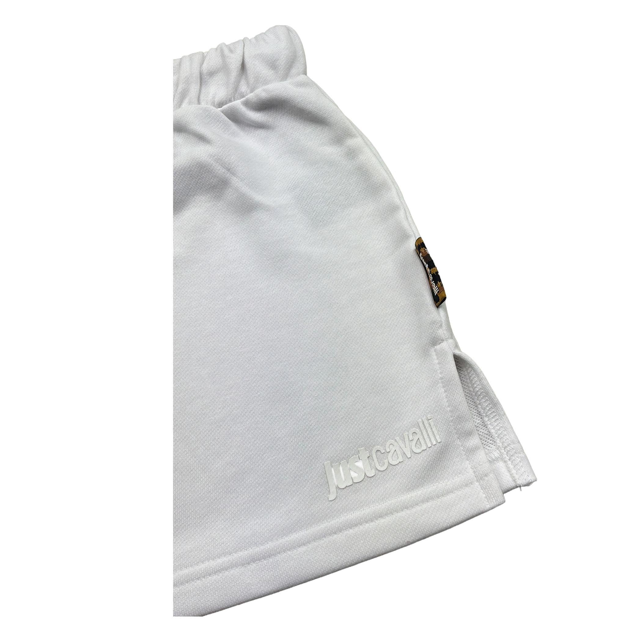 Just Cavalli Gonna Tinta Unita con Logo per Bambina JGP26022GO BIANCO JUST CAVALLI 
