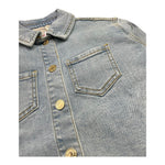 Twinset Giubbino In Denim Tinta Unita per Bambina 251GJ2512 AZZURRO TWINSET 