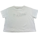 Monnalisa T-Shirt Girocollo Tinta Unita con Stampa  per Bambina 419606 BIANCO MONNALISA 