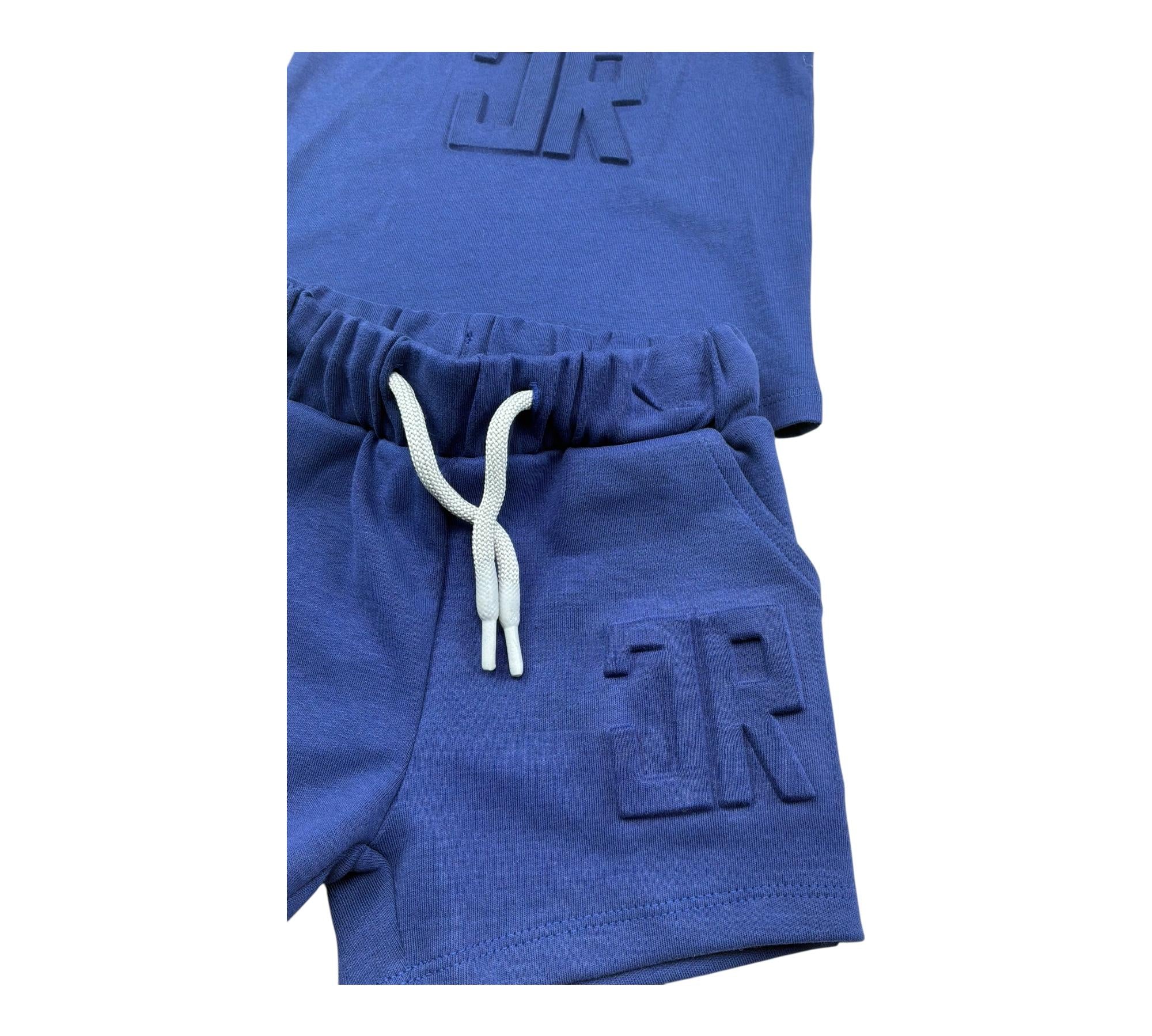 John Richmond Completo 2 Pezzi Canotta-Bermuda Tinta Unita per Neonato RIP26006CJ BLU JOHN RICHMOND 