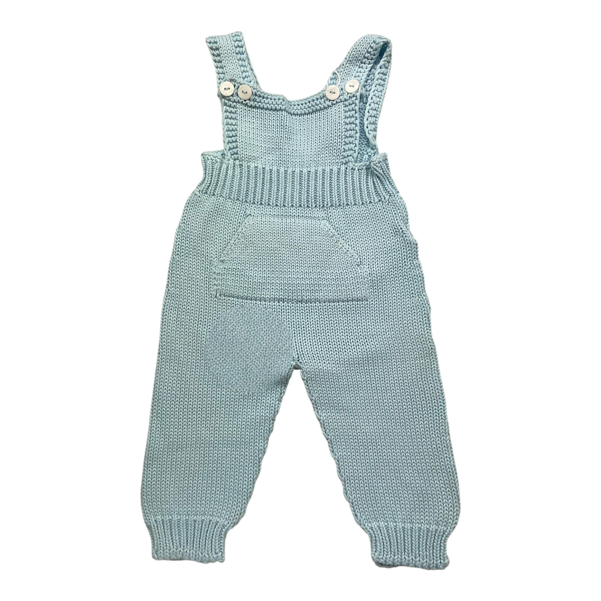 WEDOBLE salopette tinta unita con bottoni Azzurro per Neonato V2110310C AZZURRO WEDOBLE 