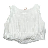 Please Top Tinta Unita con Elastico per Bambina CC05360G73 BIANCO PLEASE 