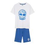Timberland Completo 2 Pezzi T-Shirt-Bermuda Bicolore per Bambino T60472 BIANCO/BLU TIMBERLAND 