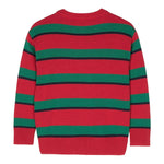 MOSCHINO maglia girocollo bicolore con orso Rosso/verde per Bambino HMW010X ROSSO/VERDE MOSCHINO 
