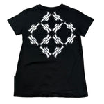 John Richmond T-Shirt Girocollo Tinta Unita con Logo per Bambino RGP26050TS NERO JOHN RICHMOND 