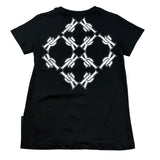 John Richmond T-Shirt Girocollo Tinta Unita con Logo per Bambino RGP26050TS NERO JOHN RICHMOND 