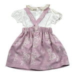 La Stupenderia Completo 2 Pezzi Body-Salopette Bicolore per Neonata TBCT544 BIANCO/ROSA LA STUPENDERIA 