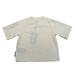 Just Cavalli T-Shirt Girocollo Modello Crop Tinta Unita per Bambina JIP26133TS PANNA JUST CAVALLI 