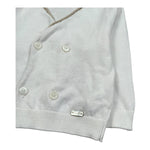 Le Bebe Cardigan Tinta Unita con Profili In Contrasto per Neonato LBB5324 BIANCO LE BEBE 