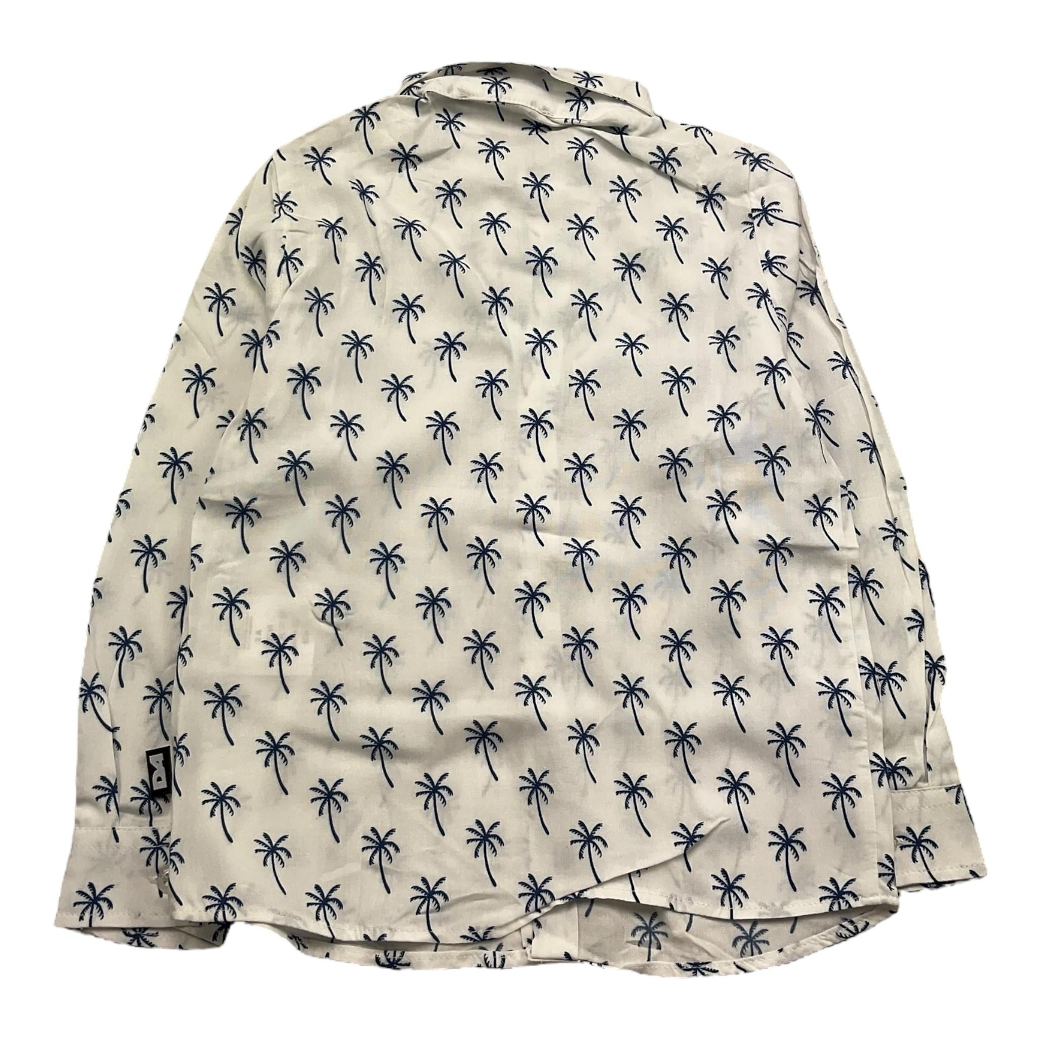 Daniele Alessandrini Camicia Manica Lunga Tinta Unitacon Palme per Neonato 1295C0899 BIANCO DANIELE ALESSANDRINI 