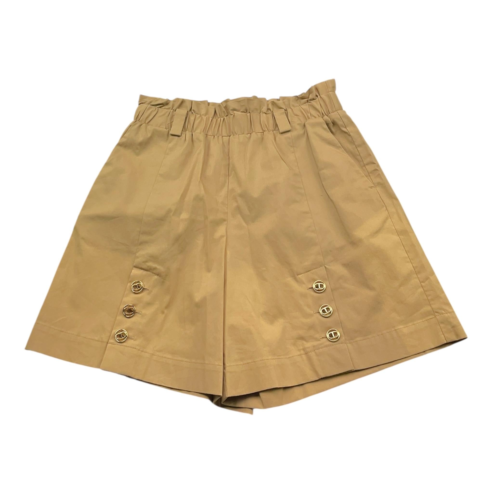 Twinset Short Tinta Unita con Elastico In Vita per Bambina 251GJ2426 FANGO TWINSET 