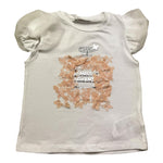 Miss Grant T-Shirt Girocollo Tinta Unita con Stampa In Contrasto per Bambina MG1336J BIANCO MISS GRANT 
