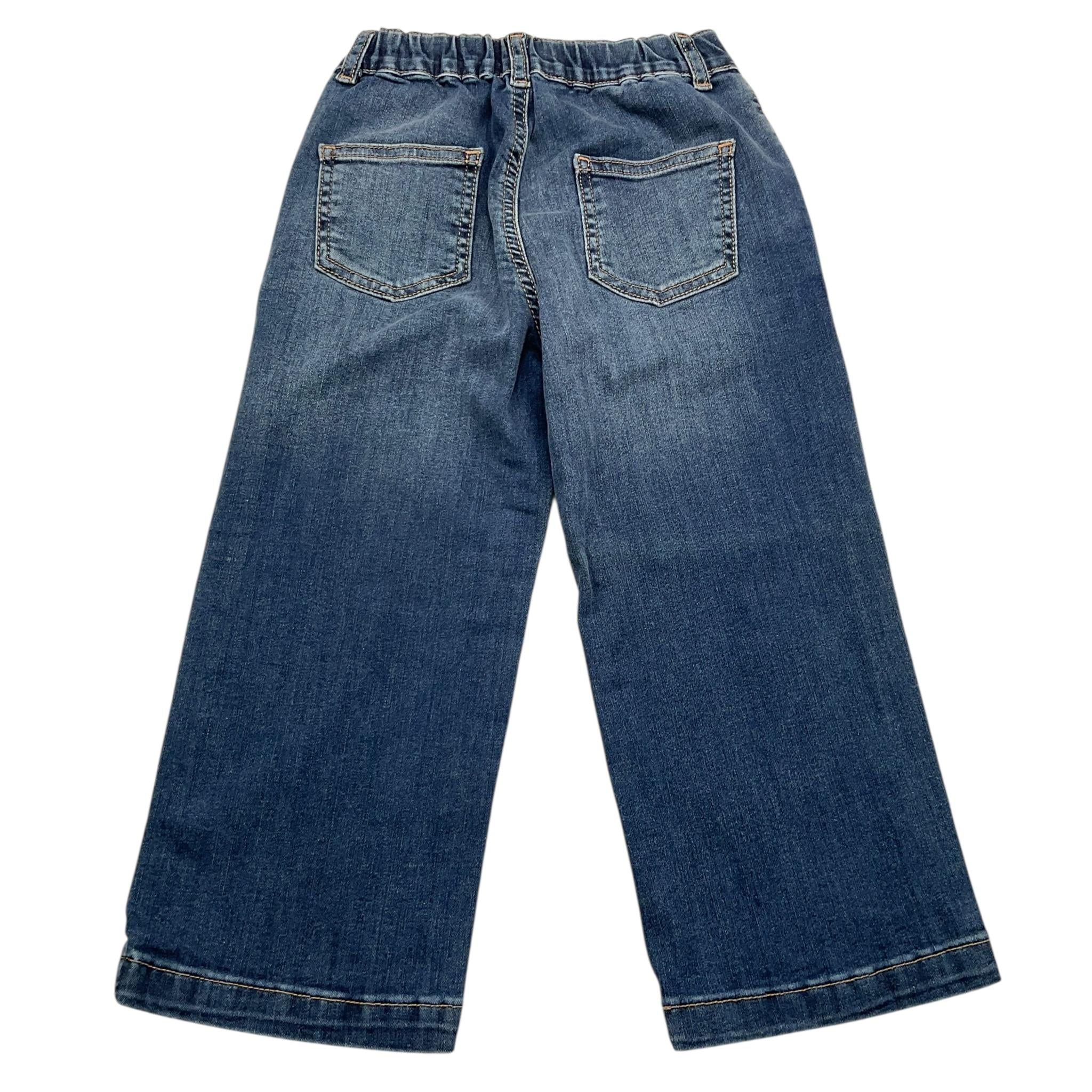 LIU JO jeans tinta unita modello palazzo Blu per Bambina KF2178 BLU LIU JO 
