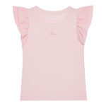 Guess T-Shirt Tinta Unita con Tulle per Neonata K5RI22K6YW4N ROSA GUESS 