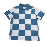 Suns68 Polo Mezza Manica Bicolore con Fantasia per Bambino CPA35329 BIANCO/AZZURRO SUNS68 