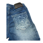 Cesare Paciotti Bermuda In Denim Tinta Unita con Elastico In Vita per Bambino BMP5101B BLU CESARE PACIOTTI 