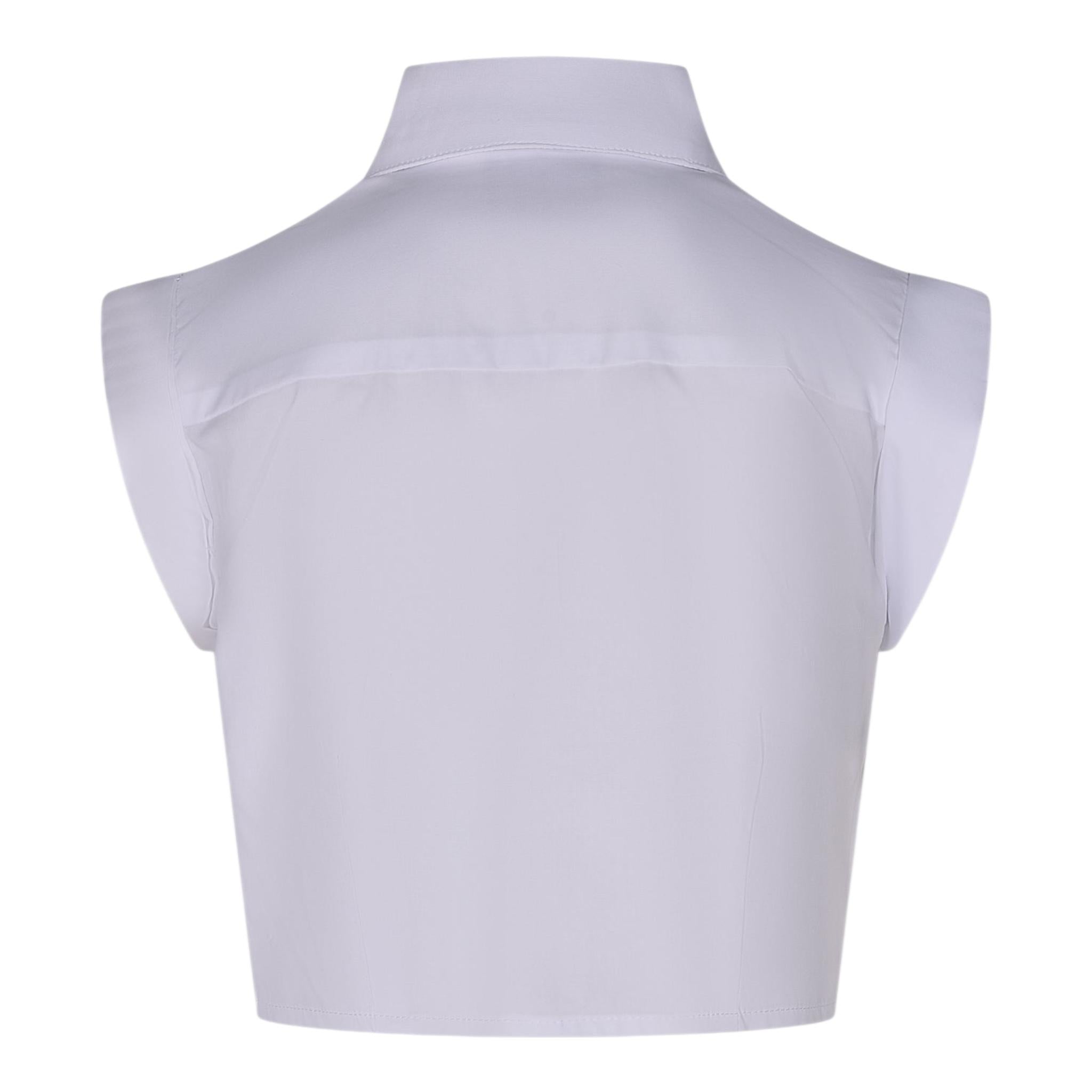 Marc Ellis Camicia Mezza Manica Tinta Unita con Logo per Bambina JMJSH01176 BIANCO MARC ELLIS 