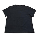 Moschino T-Shirt Girocollo Tinta Unita con Stampe In Contrasto per Neonato MUM04F NERO MOSCHINO 