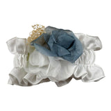 Barcellino Fascia Capelli Tinta Unita con Applicazioni per Neonata 120819 BIANCO BARCELLINO 