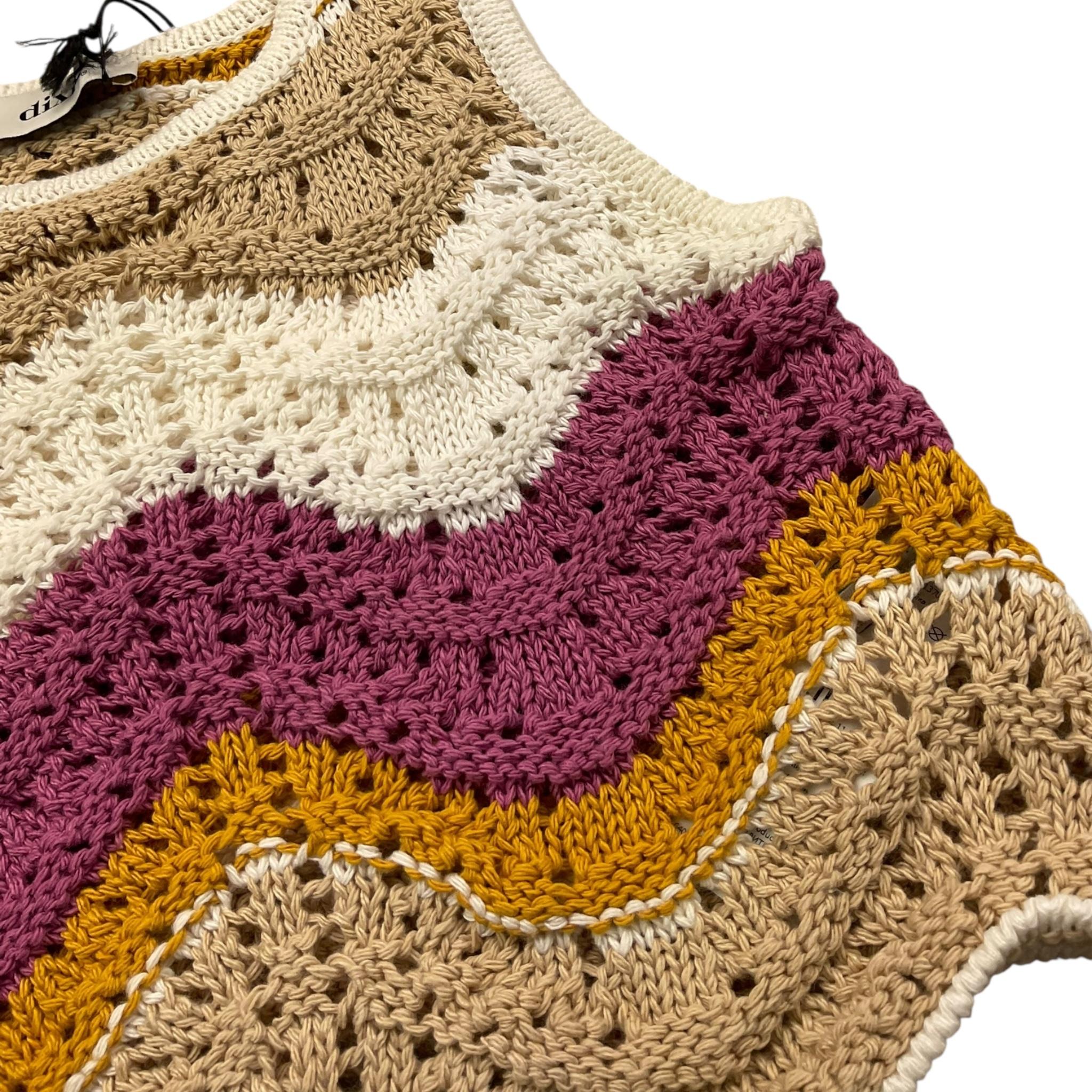 Dixie Top Giromanica Traforata per Bambina NB21231G74 BIANCO DIXIE 