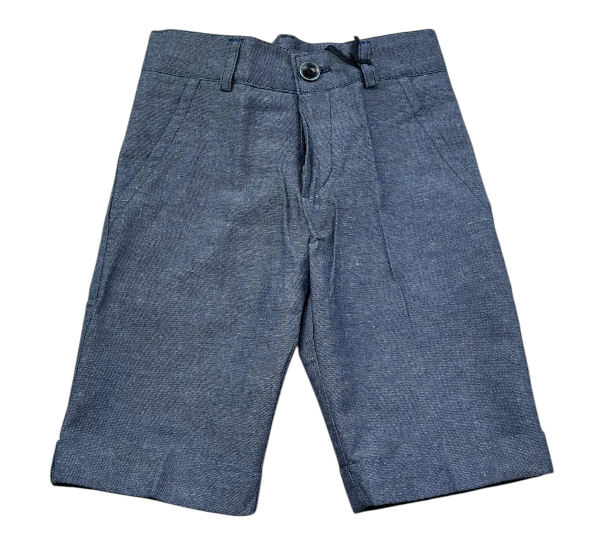 Manuel & Frank Bemuda Tinta Unita con Girovita Regolabile per Bambino MF2165B BLU MANUEL & FRANK 