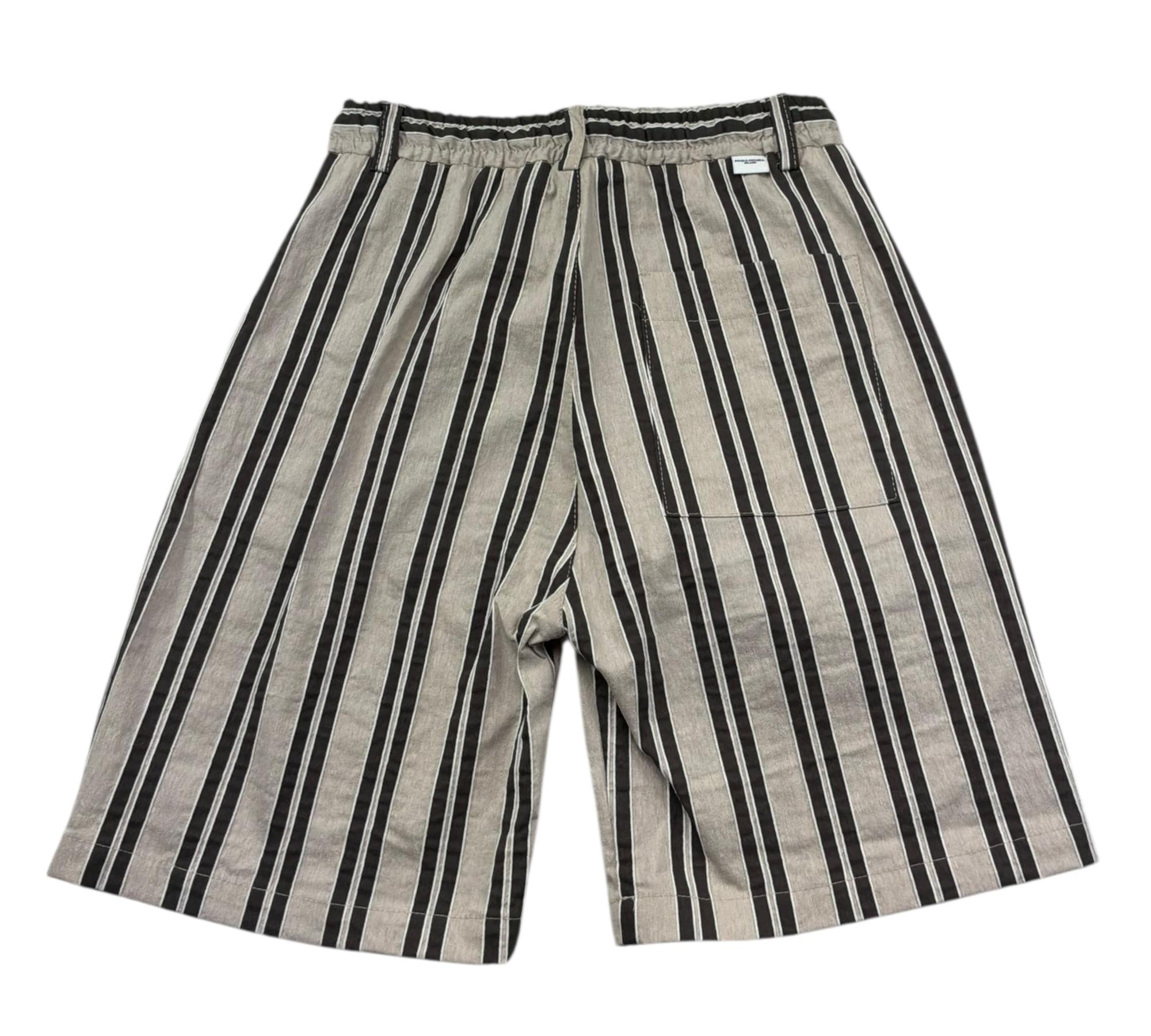 Paolo Pecora Bermuda Fantasia A Righe con Elastico In Vita per Bambino PP4298 BEIGE PAOLO PECORA 